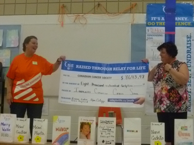 1st Cancer Society Relay For Life at Immaculate Conception raises $9231.48